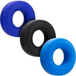 Andre Huj3 Cockring 3-pack Tar Cobalt Aqua