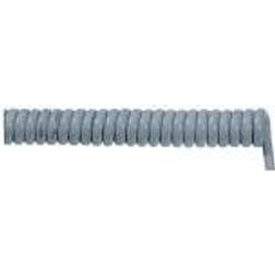 Lappkabel Lapp ÖLFLEX Spiral 400 P, 0,5 m, Grå, PVC, 8,2 mm, 3000 V, 1 mm²