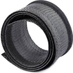 StarTech Expandable Nylon Polyester Black Cable Sleeve 1.2in