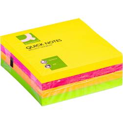 Q-CONNECT 75X75MM Quick Notes Cube Neon