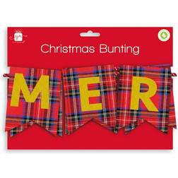 Merry Christmas Fabric Christmas Bunting