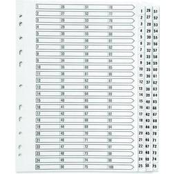 Q-CONNECT 1-75 Index Multi-Punched Reinforced Board Clear KF97058