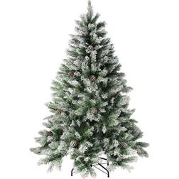 Northlight Medium Flocked Angel Pine Artificial 6 ft False Christmas Tree