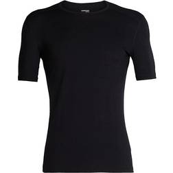 Icebreaker 200 Oasis SS Crew Top - Zwart