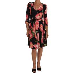 Dolce & Gabbana Women's Tulip Print Stretch Shift Dress