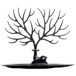 Qualy My Little Deer Jewellery Tree Stand - Black