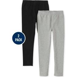 The Children's Place Girl's Leggings 2-pack - H/T Grey