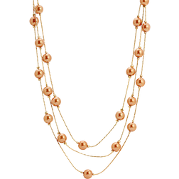 1928 Jewelry Link Strand Necklace - Gold/Orange