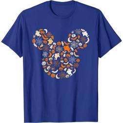 Disney Mickey Mouse Halloween Ghosts Pumpkins Spiders T-shirt