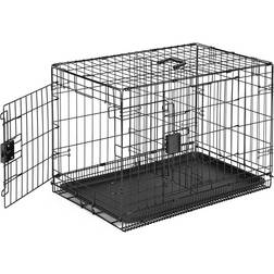 Amazon Basics Foldable Metal Wire Dog Crate with Tray 30"