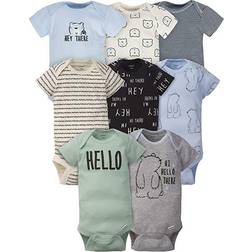 Gerber Short Sleeve Onesies Bodysuits 8-pack - Bear