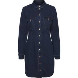 Noisy May Long Sleeved Denim Dress