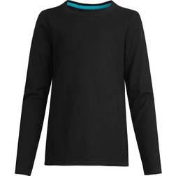 Hanes Girl's Long-Sleeve Crewneck T-shirt