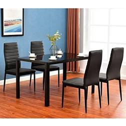 ‎Table with Chair Dining Set 28x47" 5