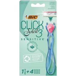 Bic Soleil Click 3 Sensetive Razor + 4 Blades