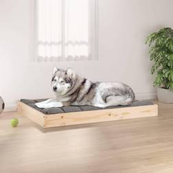 vidaXL Cuccia per Cani 101,5 x 74 x 9 cm in Legno Massello di Pino