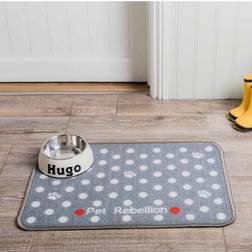 Pet Rebellion Absorbent Food Mat Paw Dots