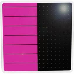 Floortex Viztex Glacier Unframed Dry-Erase Whiteboard, 14" x 14" Violet