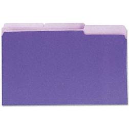 Universal Recycled Interior File Folders, 1/3 Cut Top Tab, Legal, Violet, 100/Box