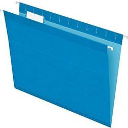 Pendaflex Reinforced Hanging Folders 1/5 Tab Letter Blue 25/Box 415215BLU