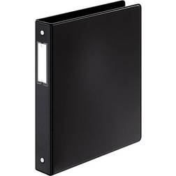 Cardinal 18812 EasyOpen Locking Round Ring Binder, 11 x 8-1/2, 1' Capacity, Black