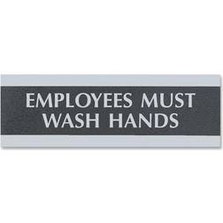 Century Series Office Sign, Employees Must Wash Hands, 9 x 3