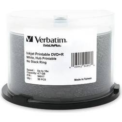Verbatim Hub Printable DVD R 4.7GB 16x 50-Pack