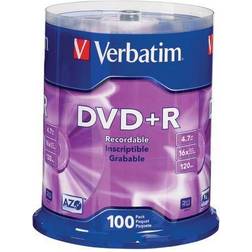 Verbatim DVD+R 4.7 GB 16x100-Pack Spindle