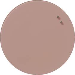 Naga Nord magnetisk glastavle rund Ø35cm rosa