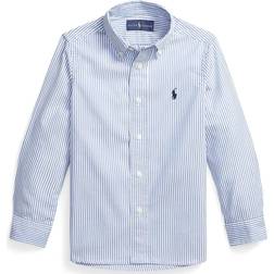 Polo Ralph Lauren Kid's Slim Striped Oxford Shirt - Blue/White (550809)