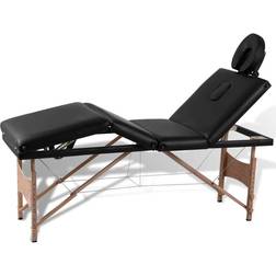 vidaXL Massagebänk 4 sektioner 110096