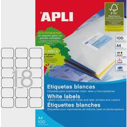 Apli Auto-adhésif A4 210 x 297 mm 100 Unités 18 étiquettes