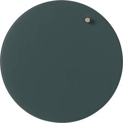 Naga Magnet Tavle Cirkel (Glas/mørke Grøn)