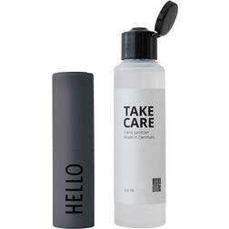 Design Letters Take Care Hand Sanitizer Set Hello Grey 2-pack