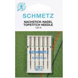 (Topstitch, Size: 80/12) Schmetz Sewing Machine Needles, 5pk