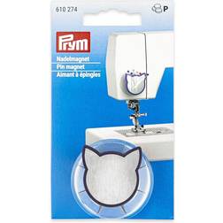 Prym Magnetic Needle Cushion, Metal, Silver, Clear, Plum Blue, 45 x 45 x 25 mm