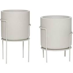 Hübsch Pot with Legs 2pcs Krukke