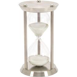 Litton Lane 12 in. Silver Metal Glam Timer