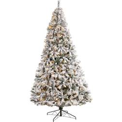 Nearly Natural River Mountain Pine White Christmas Tree 120"