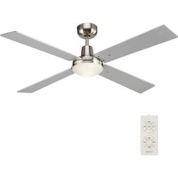 Quest Ventilateur De Plafond 65 W 122 cm x 400 mm Chrome