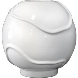 DBKD Form Ø18 cm shiny white Vase