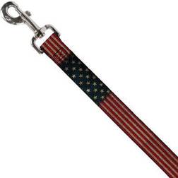 Buckle-Down Pet Leash Dog Leash Vintage Flag