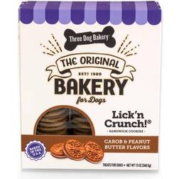 Three Dog Bakery Dog Bakery Lick'n Crunch! Sandwich Cookies Butter Treats