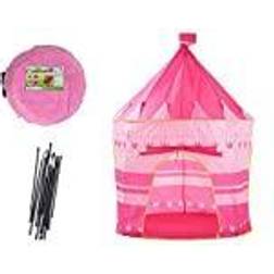LEANToys Tent House Princess Palace For Children Garden Crown Pink