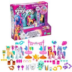 Hasbro My Little Pony Deja Tu Huella Fiesta En La Bahía Juguete Con 4 Figuras De Ponis Y Accesorios