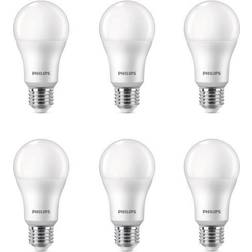 Philips LED-glödlampa 13W/840 (100W) frosted 6-pack E27