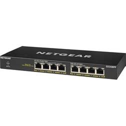 Netgear GS308PP 8-Port Gigabit Ethernet SOHO PoE+ Unmanaged Switch (83W)