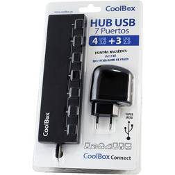 Coolbox Concentrateur Hub 4 x SuperSpeed USB 3.0 + 3 x USB 2.0