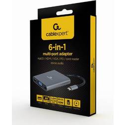 Gembird USB-C Multiport 6-in-1