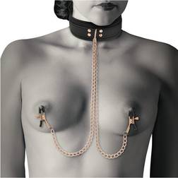 Coquette Coquette Fantasy Collar With Nipples Clamps